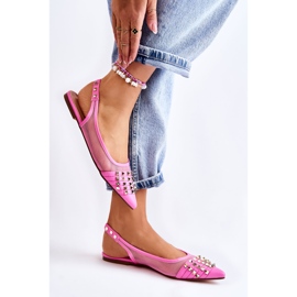 WS1 Damen-Ballerinas mit Nieten Pink Kinley rosa 1