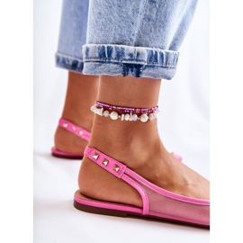 WS1 Damen-Ballerinas mit Nieten Pink Kinley rosa 2