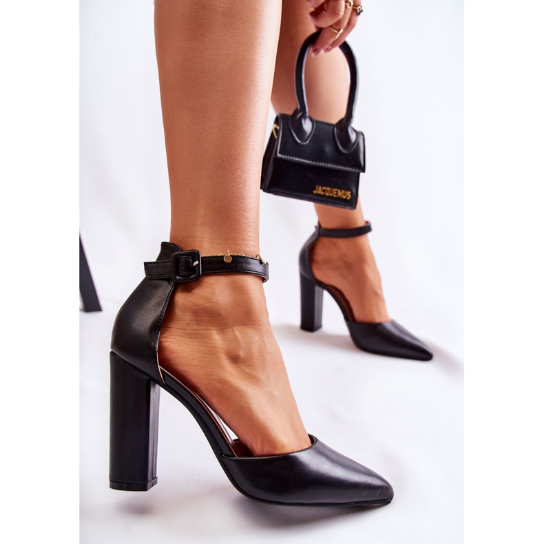 WS1 Lederpumps auf einem High Heel Black Salira schwarz 2