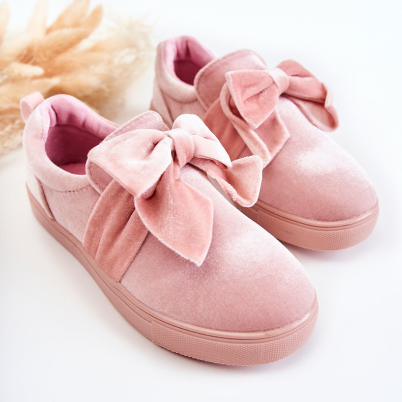 PA1 Kindersneaker Slip-On mit Schleife Pink Timma rosa 1