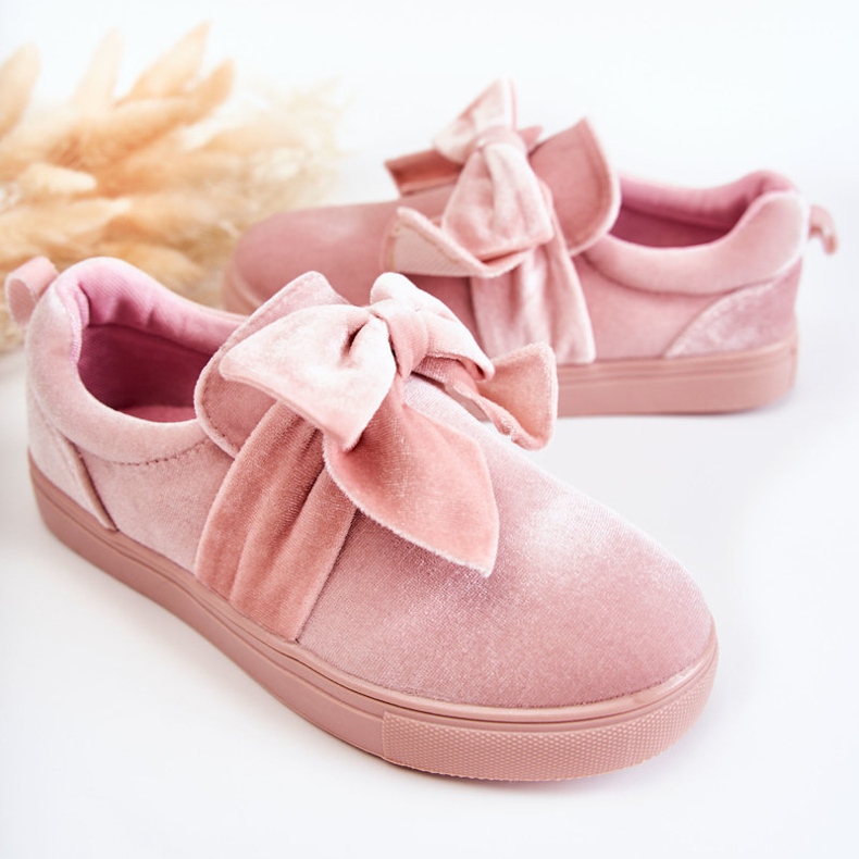 PA1 Kindersneaker Slip-On mit Schleife Pink Timma rosa 2