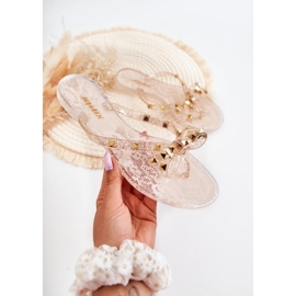 WJ1 Nude Monise Rubber Flip Flops für Damen beige 2