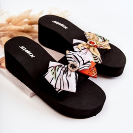 WJ1 Weiße Silana-Schaumkeilhausschuhe für Damen mehrfarbig 2