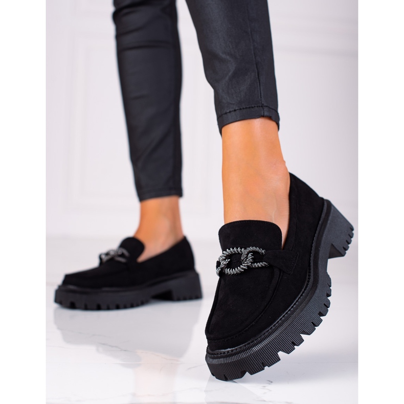 SHELOVET Loafer auf der Plattform schwarz 1