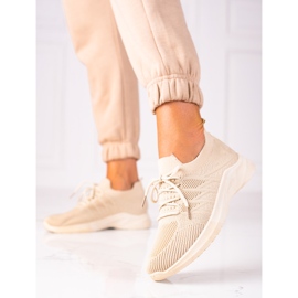 SHELOVET Bequeme Fitnessschuhe beige 1