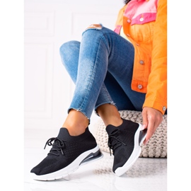 SHELOVET Bequeme Fitnessschuhe schwarz 1