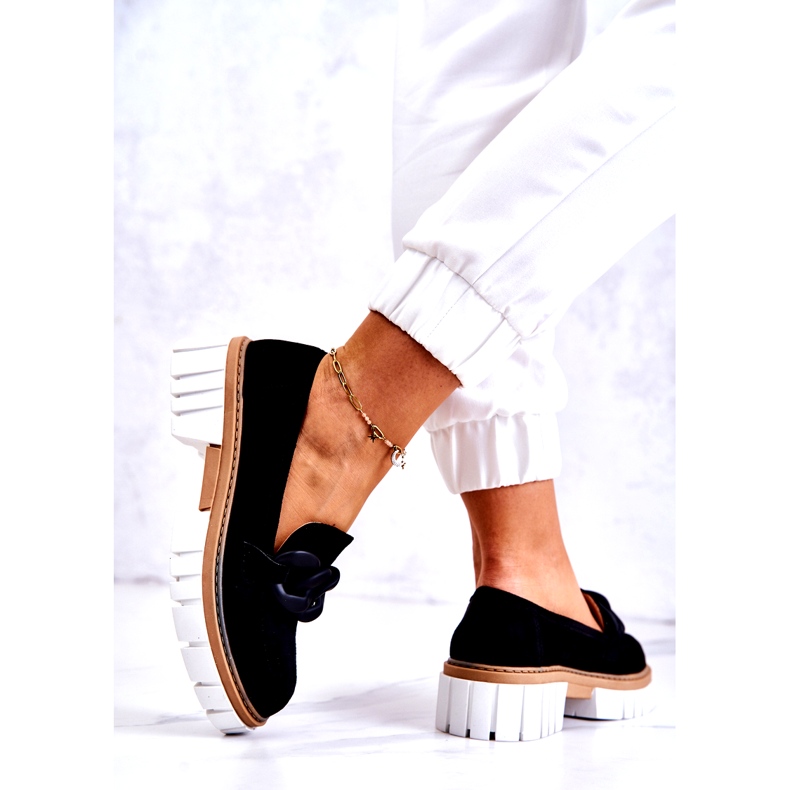 PS1 Wildleder-Loafer mit schwarzer Talisa-Verzierung 5