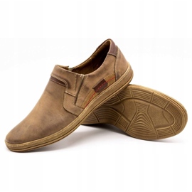 Olivier Herren Leder Loafer 520 braun 3