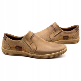 Olivier Herren Leder Loafer 520 braun 5