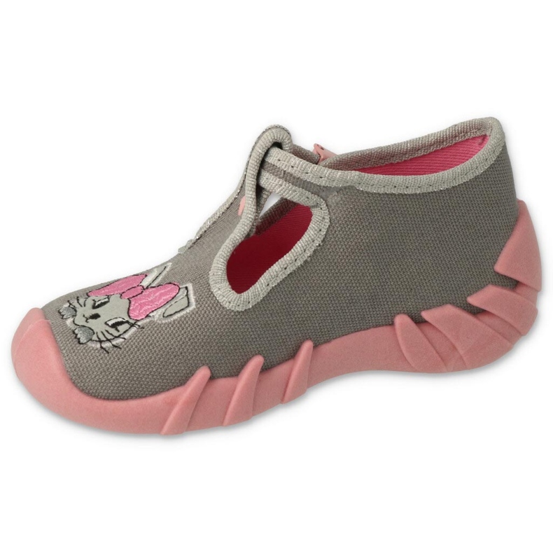 Befado Kinderschuhe 110P453 rosa grau 1