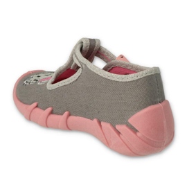 Befado Kinderschuhe 110P453 rosa grau 2