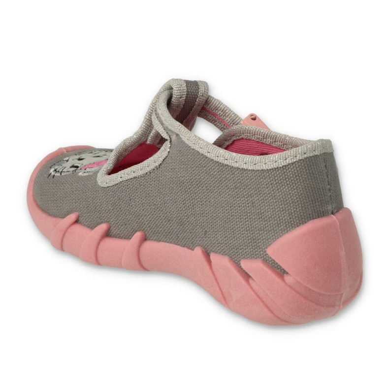Befado Kinderschuhe 110P453 rosa grau 2