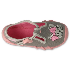 Befado Kinderschuhe 110P453 rosa grau 3