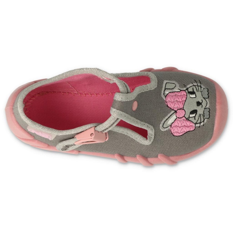 Befado Kinderschuhe 110P453 rosa grau 3