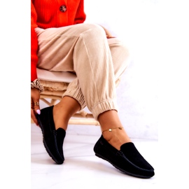 Damen Wildleder Loafer Big Star JJ274654 Schwarz 3