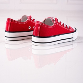 Rote Vico-Kindersneaker mit Gummibändern 1