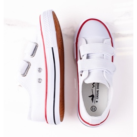 Turnschuhe mit Klettverschluss für Kinder Vico weiß 1