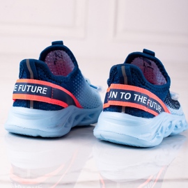 Vico Sportschuhe für Kinder, zweifarbiges Material blau 2