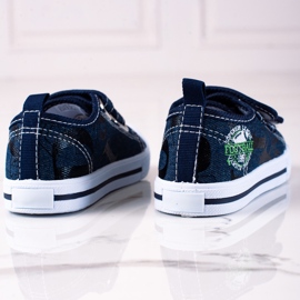 Shelovet-Sneaker für Jungen mit Klettverschluss in Marineblau 1