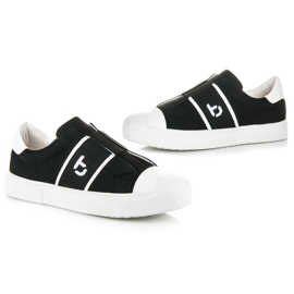 Betler Schlangenturnschuhe auf der Plattform schwarz 1