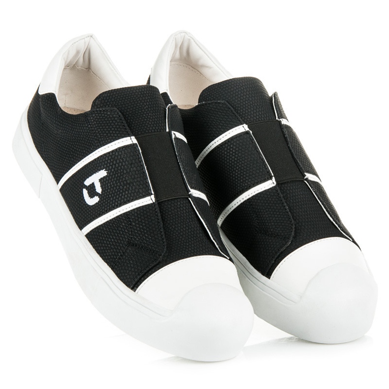 Betler Schlangenturnschuhe auf der Plattform schwarz 2