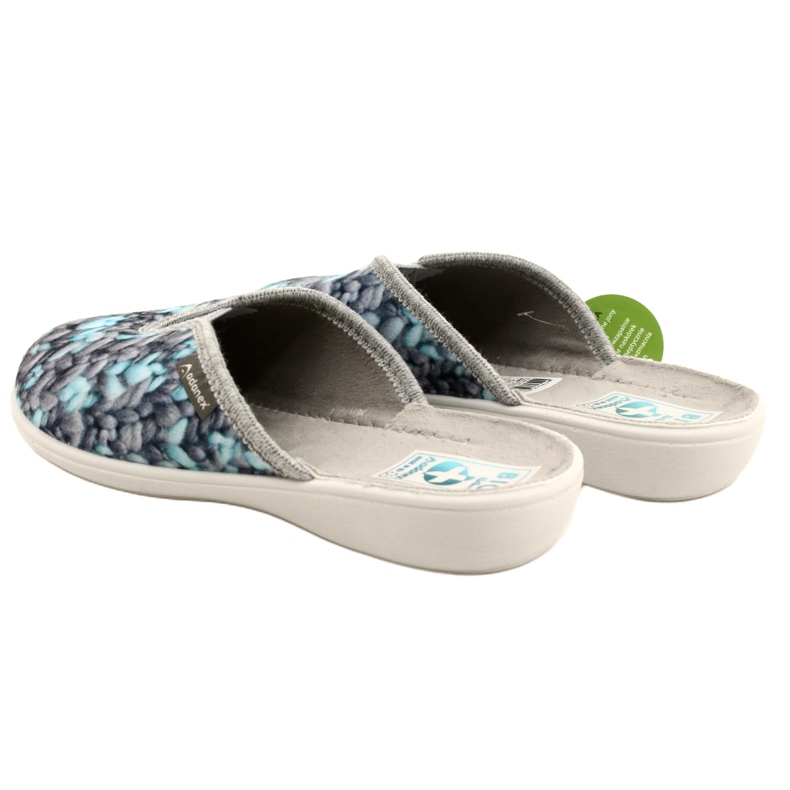 Hausschuhe mit Gummiband Adanex Aloe Vera 27762 grau 6