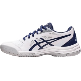 Asics Upcourt 5 W 1072A088 100 Volleyballschuhe weiß marineblau 1