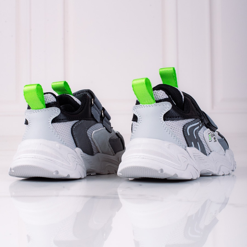 Shelovet Jungensneaker mit dicker Sohle, hellgrau 2