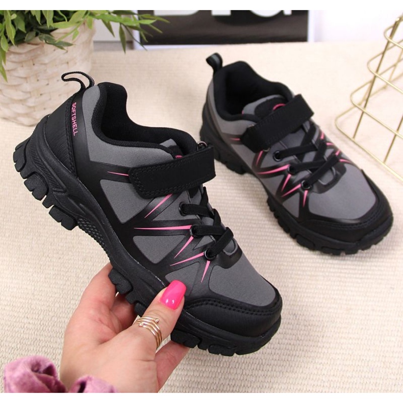 Trekkingschuhe mit Klettverschluss American Club Jr AM902A grau 1