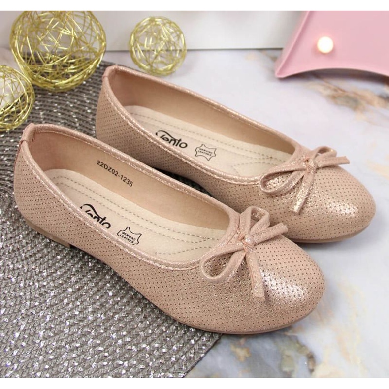 Ballerinas mit Schleife eVento Jr EVE359A rosa 2