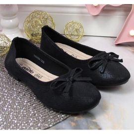Ballerinas mit Schleife eVento Jr EVE359C schwarz 2