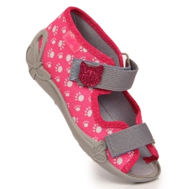 Klettslipper mit Katzenslip auf Befado Jr BEF9C rosa 1