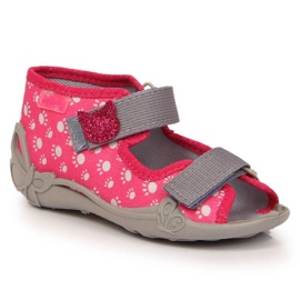 Klettslipper mit Katzenslip auf Befado Jr BEF9C rosa 2