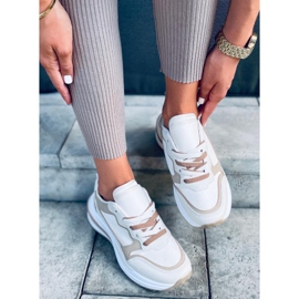 Ekani Beige Turnschuhe 1