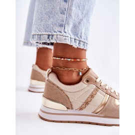 PG1 Gebundene klassische Damen Sportschuhe Beige Elenes 2