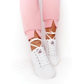 Big Star Damen Sneakers aus Öko-Leder Cross Jeans HH2R4001C Weiß 5