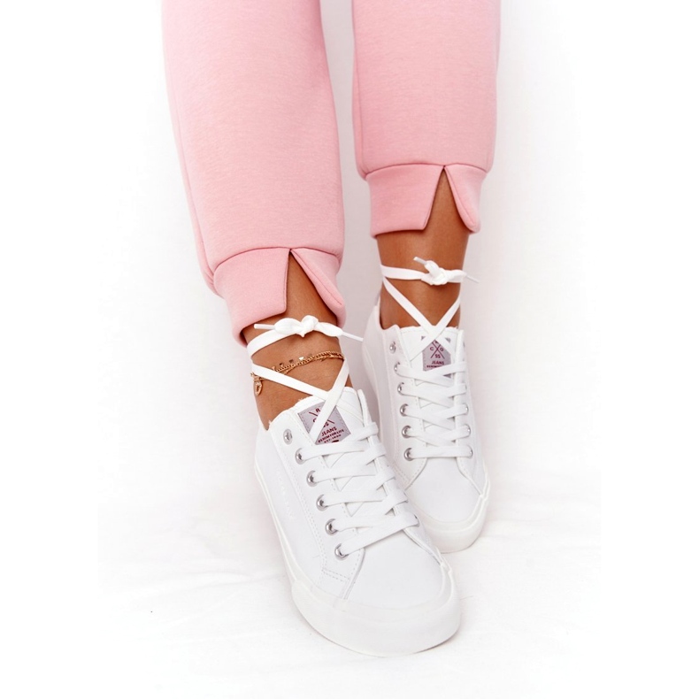 Big Star Damen Sneakers aus Öko-Leder Cross Jeans HH2R4001C Weiß 5