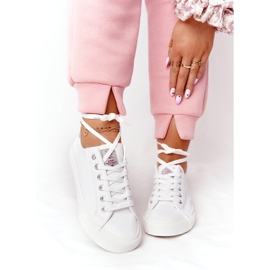 Big Star Damen Sneakers aus Öko-Leder Cross Jeans HH2R4001C Weiß 3