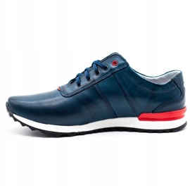 Joker Herren Freizeitschuhe 301J marineblau rot 1