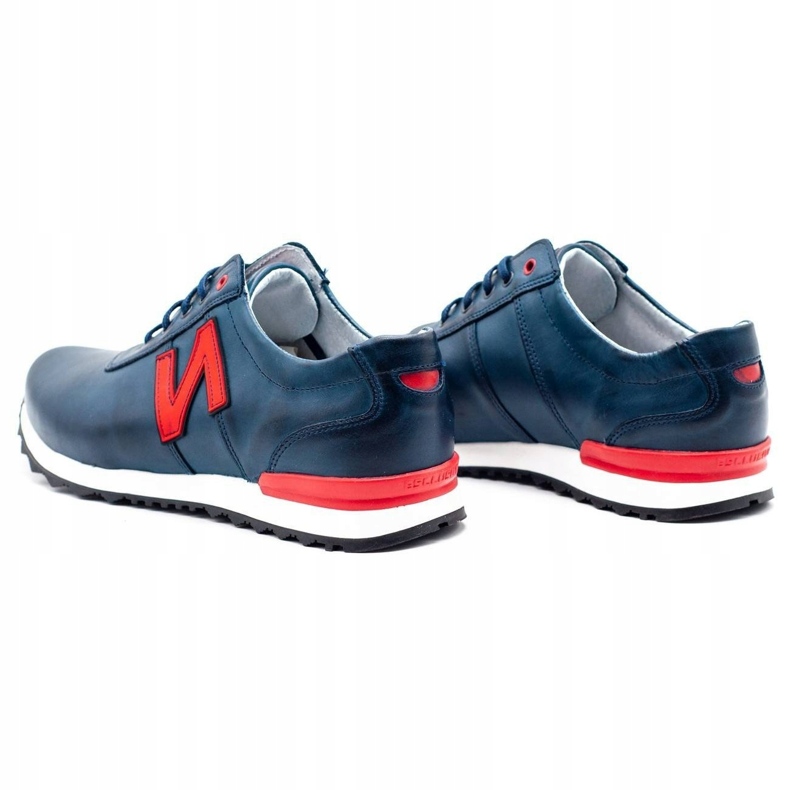 Joker Herren Freizeitschuhe 301J marineblau rot 5