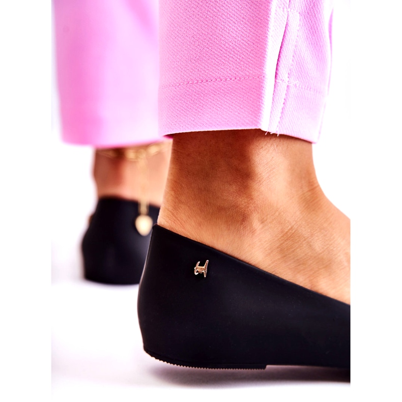 PH1 Ballerinas aus Gummi für Damen mit Schleife Schwarz Fergie 2