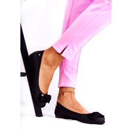 PH1 Ballerinas aus Gummi für Damen mit Schleife Schwarz Fergie 1