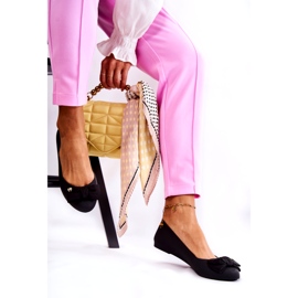 PH1 Ballerinas aus Gummi für Damen mit Schleife Schwarz Fergie 3