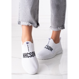 Weiße Textilsneaker von Shelovet für Damen 1