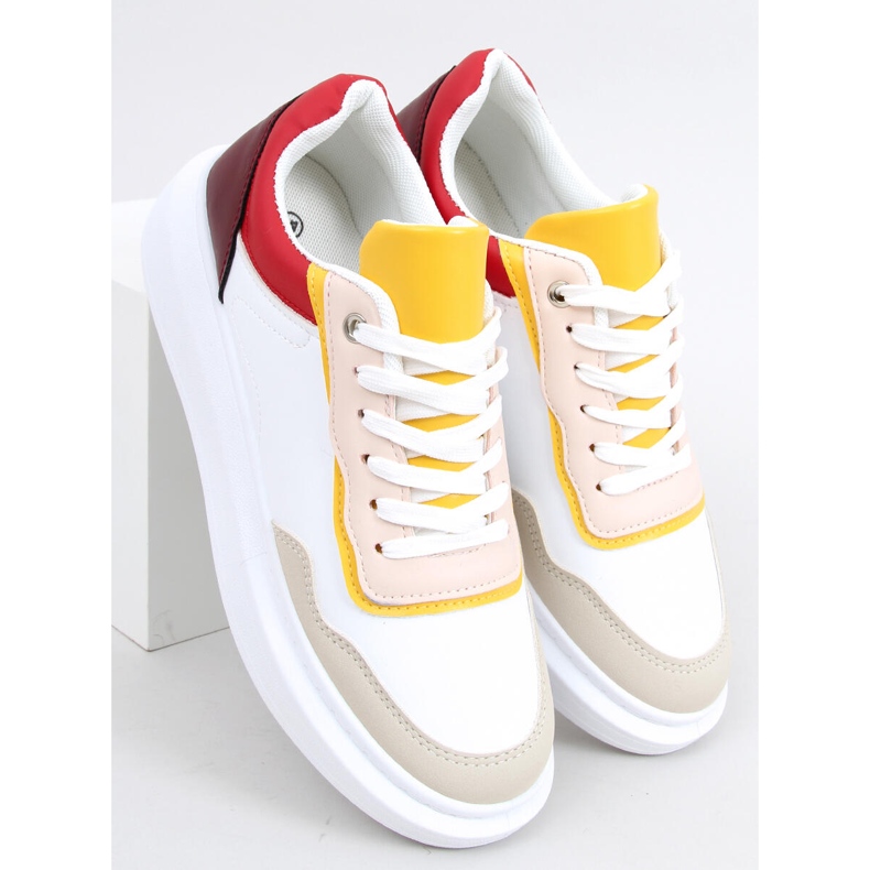 Dory Burgunder Sportschuhe für Damen weiß 2