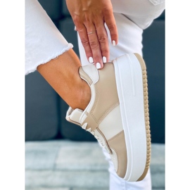 Dhara Beige Damenturnschuhe weiß 1