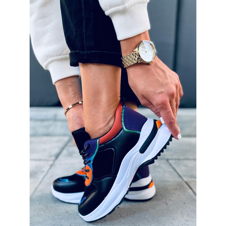 Otavia SCHWARZ / ORANGE Turnschuhe 1