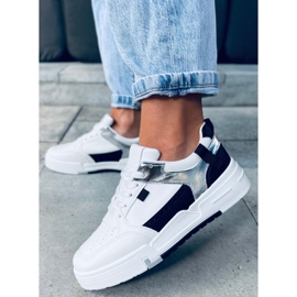 Cruz schwarze Turnschuhe weiß silber- 1