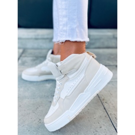 Tiago Beige High-Top-Sneakers weiß 1