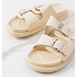 Beige Damenhausschuhe von Grayson 1